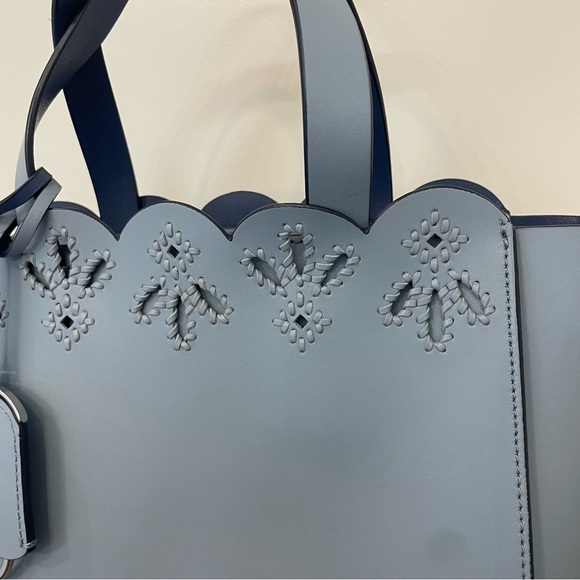 KATE SPADE Magnolia Street Mini Mina Eyelet Satchel - Pastel Blue - Picture 4 of 15